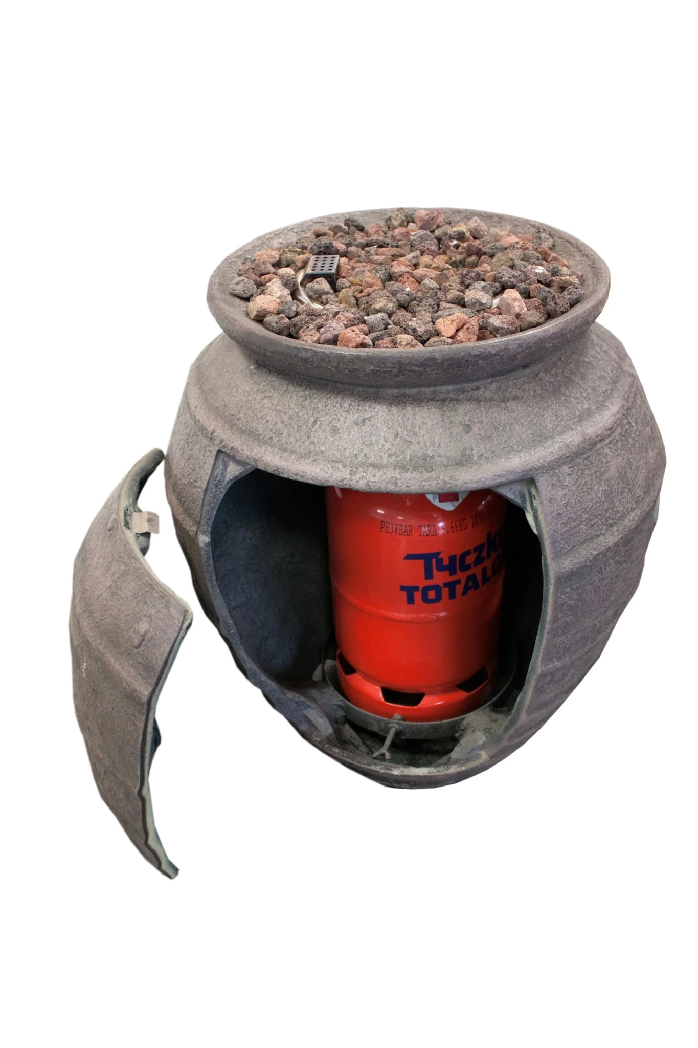 Gardenforma Gas Feuerstelle Katla, Keramik Antik Braun, Faserbeton 2 Gardenforma Gas Feuerstelle Katla, Keramik Antik Braun, Faserbeton – Bild 2