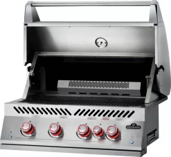 NAPOLEON 700-Series 32", Edelstahl, Einbau, Inkl. Drehspieß -Küchengrill BIG32RB Grillhead Ang Open KnobsOn 1