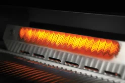 NAPOLEON 700-Series 32", Edelstahl, Einbau, Inkl. Drehspieß -Küchengrill Built In Details BackBurner BurnerOn 1