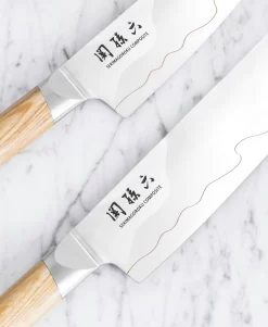KAI Seki Magoroku Composite Santoku 6.5" (16,5 Cm) -Küchengrill MGC detail 2018 02