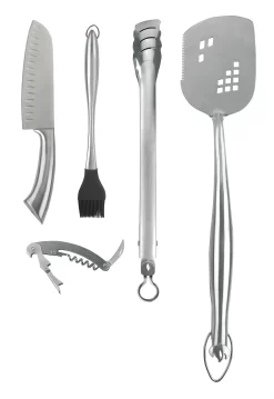 NAPOLEON 5-teiliges Grillbesteck Set Edelstahl (70031)