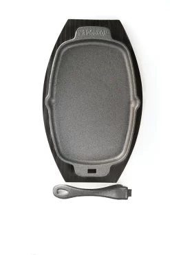 NAPOLEON Gusseiserne Pfanne Mit Holz-Untersetzer (56008) -Küchengrill NAPOLEON PRO Gusseisen Pfanne mit Untersetzer 5