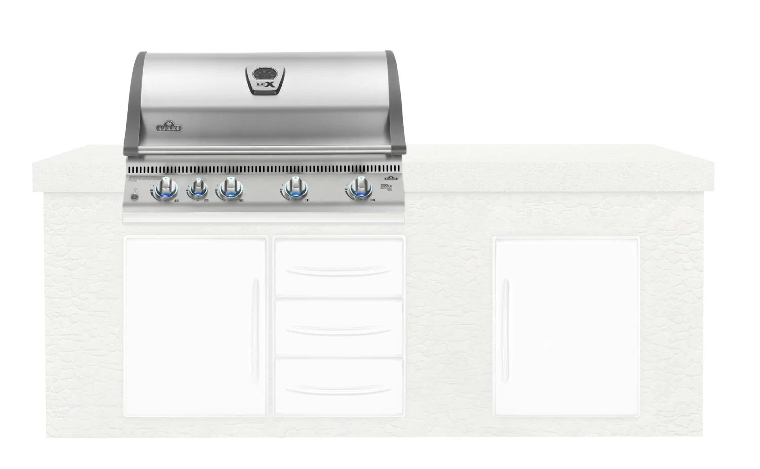 NAPOLEON LEX 605 Einbaugrillaufsatz Edelstahl 4 NAPOLEON LEX 605 Einbaugrillaufsatz Edelstahl – Bild 4