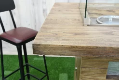 Gardenforma Gas Feuerstelle Rova Bar In Holzoptik -Küchengrill OFG224 Rova Bar Lifestyle Detail