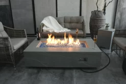 Gas Feuerstelle Colorado Sandstein-Optik Grau