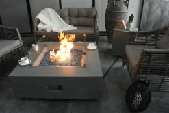 Gas Feuerstelle Carpertee Sandstein-Optik Grau