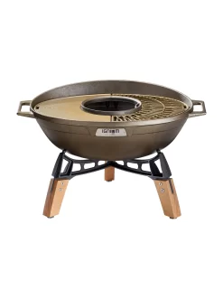 IGNIUM Taran Fire -Küchengrill TARAN Fire Feuerschale mit Wok seitlich Hersteller Ignium 300dpi