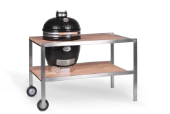 Monolith Teakholztisch Für CLASSIC Keramikgrill - Modell 2021, Edelstahl