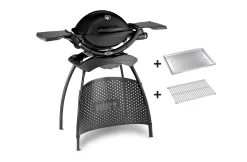 Weber Q 1200 Stand Gasgrill Schwarz