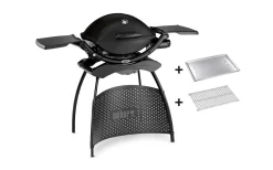 Weber Q 2200 Stand Gasgrill Schwarz