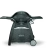 Weber Q 3200 Station Gasgrill Schwarz (Black Line)