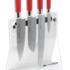F. DICK Acryl-Messerblock 4 Knives Red Spirit 4-teilig