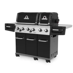 Broil King Regal 690 Inkl. Abdeckhaube, Gussplatte & Wokeinsatz -Küchengrill broilking REGAL XL SCHWARZ SIDE02