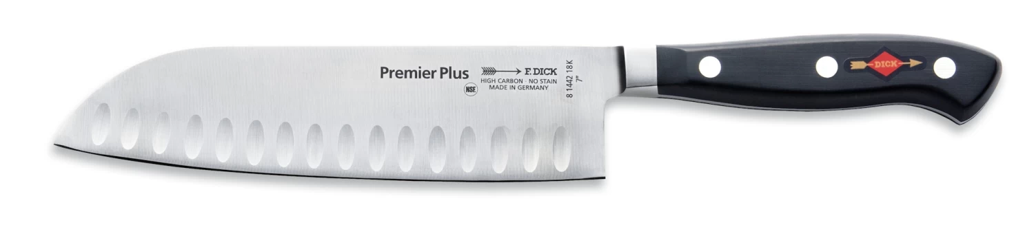 F. DICK Santoku Mit Kullenschliff Eurasia 18 Cm 1 F. DICK Santoku Mit Kullenschliff Eurasia 18 Cm