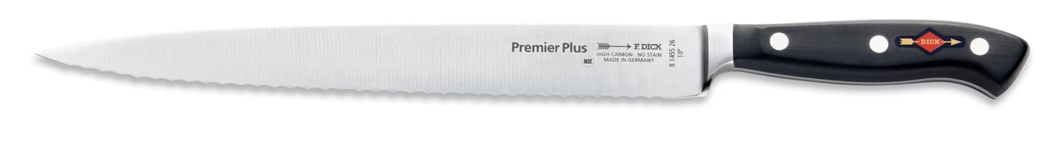 F. DICK Tranchiermesser Wellenschliff Premier Plus 26 Cm 1 F. DICK Tranchiermesser Wellenschliff Premier Plus 26 Cm