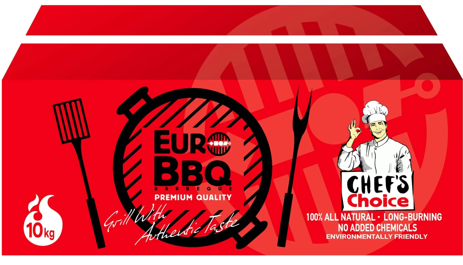 EUROBBQ Holzkohlebriketts Rot 10kg 1 EUROBBQ Holzkohlebriketts Rot 10kg