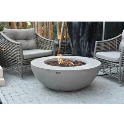 Gardenforma Gas Feuerstelle Ätna In Grauer Betonoptik -Küchengrill feuerstelle aetna beton optik grau 4