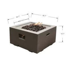 Gardenforma Gas Feuerstelle Ridgefield -Küchengrill feuerstelle ridgefield betonoptik grau 7