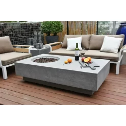 Gardenforma Gas Feuerstelle Ubinas -Küchengrill feuerstelle ubinas betonoptik grau 4