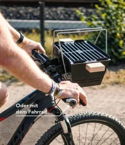 Knister Fahrradhalterung -Küchengrill knister grill original Fahrrad 1
