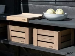 WWOO Designbeton-Outdoorküche Mason -Küchengrill outdoorkitchen wood