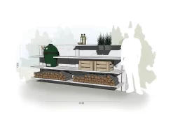 WWOO Designbeton-Outdoorküche Mika