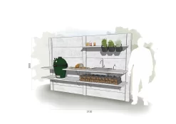 WWOO Designbeton-Outdoorküche Mario