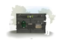 WWOO Designbeton-Outdoorküche Mare