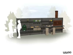 WWOO Designbeton-Outdoorküche Pete