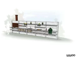 WWOO Designbeton-Outdoorküche Jais