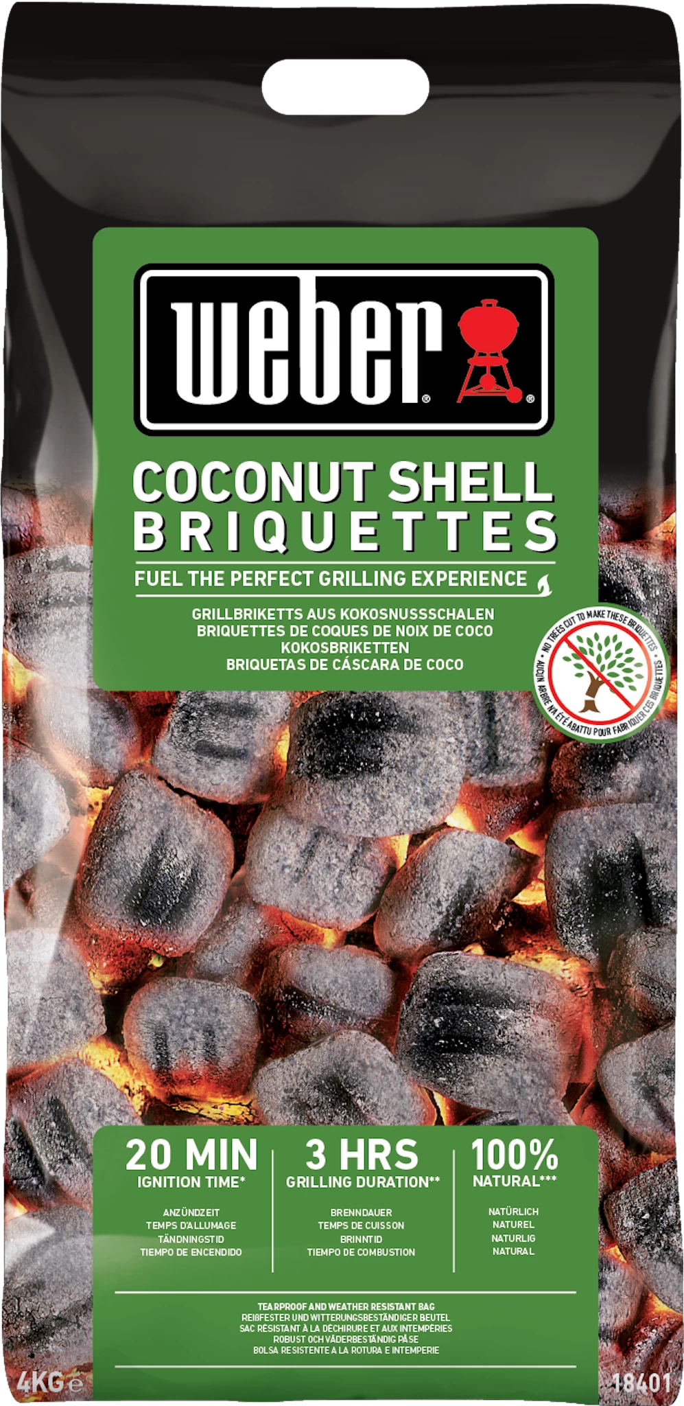 Weber Kokosnuss Briketts - 8 Kg 1 Weber Kokosnuss Briketts - 8 Kg