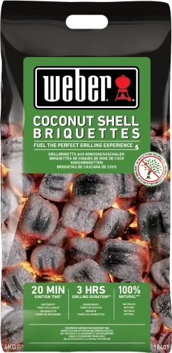 Weber Kokosnuss Briketts - 4 Kg