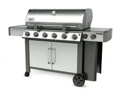 Weber Genesis II LX S-640 (GBS) Gasgrill Edelstahl (inkl. IGrill 3) -Küchengrill webe 63004179 genesis II LX 6B EMEA SS right angle