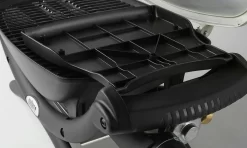 Weber Q 1200 Gas Grill Schwarz Mit Hitzeschild & Bratenrost -Küchengrill weber q1200 51010079 seitentisch 1