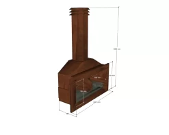 WWOO Designbeton-Outdoorküche Lennox -Küchengrill wwoo A0017 schra g oben ma e 1