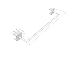 WWOO Designbeton-Outdoorküche Lennox -Küchengrill wwoo handtuchhalter einzeln schra g oben ma e 2